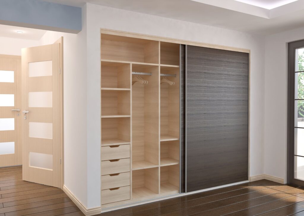 Aluminium cupboards for bedroom