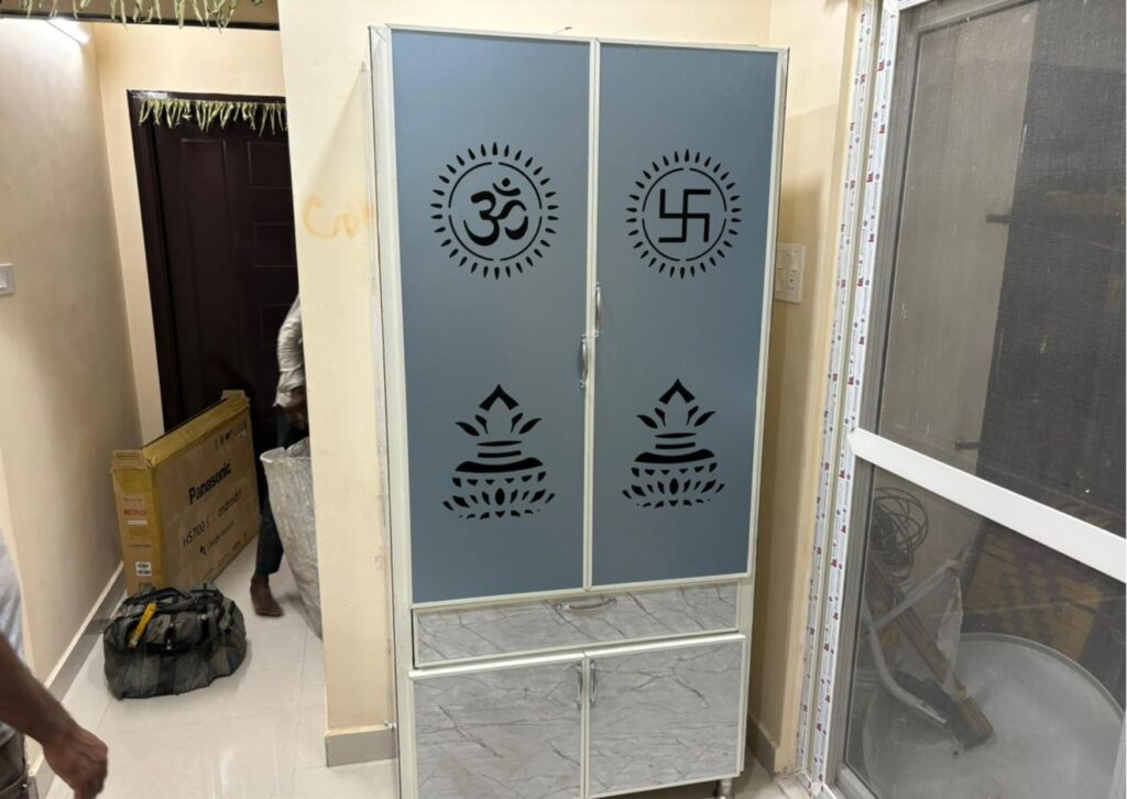 Modular aluminium cupboards