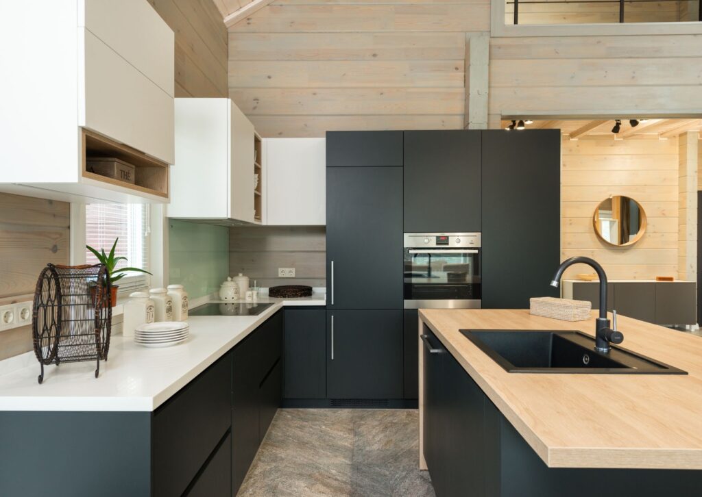 Modern aluminium cupboards